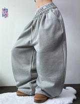 フリース🔥ベーシックワイドオーバーロングパンツ 🤍🖤🩶3カラー