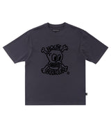 GARAGE SKULL TEE - CHARCOAL