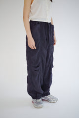 Silky jogger pants, Midnight blue
