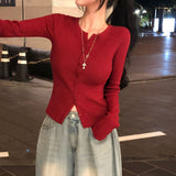 [BELLIDE MADE] ferry rib round knit cardigan