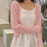 Milk Cropped Cardigan