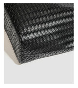 Woven Texture Large Tote Bag & Pouch Set