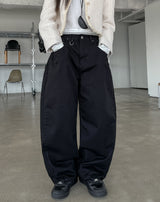 Wellow D-ring cotton balloon pants
