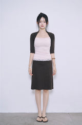 [MADE] Baysel Lace Sleeveless & Bolero Set