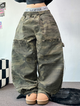 カーペンターミリタリーヒップダメージパンツ 🤎💚🩶3カラー/2サイズ