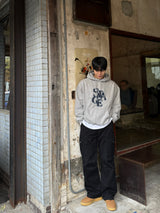 Denim stage fleece hoodie