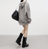 [NONCODE] (Unisex) ヘイトツーウェイウォッシングフーディドジップアップ