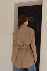TRENCH BELT JACKET_BEIGE