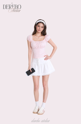Cotton Candy Smudge Square Short Sleeve T-Shirt