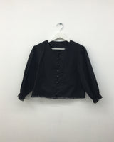 Plum lace blouse (2color)