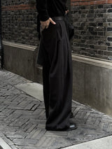 M2 WOOL REVERSE TUCK SLACKS