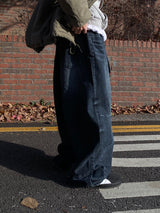 Dart Cappy Damage Denim Balloon Pants