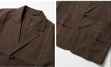 Crop Leisure Utility Jacket Brown