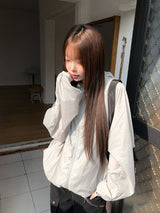 Fran Curved Two-Way Hood Windbreaker