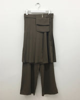 Vermel pleated skirt pants (2color)