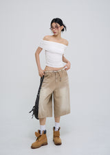 Sweet Carpenter Washing Three Quarter Bermuda Pants