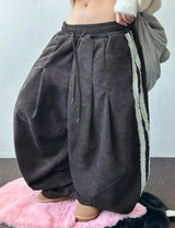キュリタッピングトラックベルベットバルーンツータックバルーンパンツ 🤎🖤 3 カラーズ