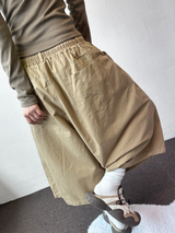Charles Rivet Cotton Curved Balloon Bermuda Shorts 4color