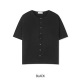 Snapd Round Short Sleeve Cardigan