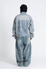 Poria Vintage Crop Denim Jacket