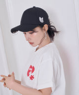UNISEX フェネックワッペンピアスキャップ ブラック