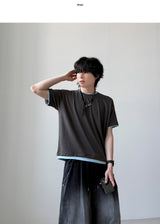 Pastel Layered Short Sleeve T-shirt