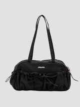 STRING RIBBON DUFFLE BAG BLACK