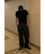 Ribbed Muscle Henley Neck