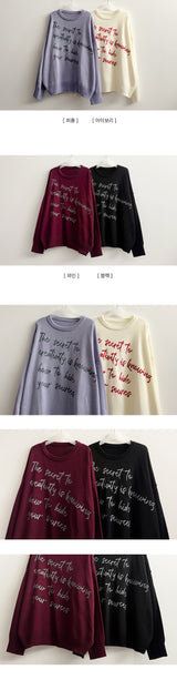 Lohr Lettering Round Knit