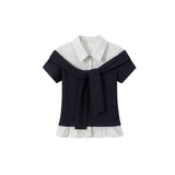Rina Layered Ribbon Off-Shoulder Top