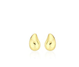 25FW★ Champagne Full Moon Silver Mary Bowl Earrings