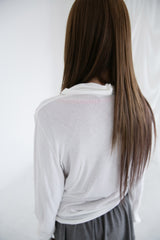 wrap drape neck top(3colors)