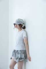angel ribbon cap(gray)