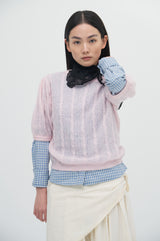 Embroidered Petit Arc Scarf_2colors