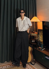 Mother-of-pearl Balloon Wide Slacks 3COLOR