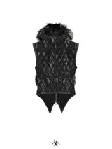 SL Black Covenant Fur Leather Vest
