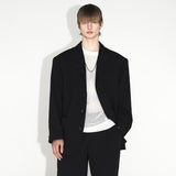 [ULKIN] Seersucker Single Jacket_ Charcoal