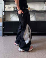Sagging wide track pants
