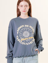 UNISEX Sunflower Circlogo レギュラーフィット スウェットシャツ ネイビー (FCF1TS327M)