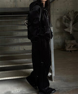 [Unisex] Velvet mink rivet banding pants