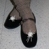 【MADE】snow flower shoe charm (L, DROP, 1pcs)