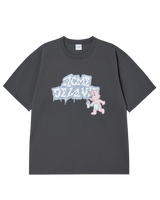 25FW 3D ACベアスプレイショートスリーブTシャツ チャコール