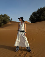 Belt drapping dress