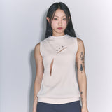 Eyelet Point Sleeveless (ivory)