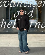 MM SYMBOL LOGO LONG SLEEVE T(BLACK)