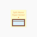 Big label + Split memo paper sticker SET