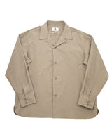 BIO-WASHED CREASE TAILORED SHIRT (Ash Beige)