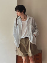 Centi Tri Pocket Stripe Shirt