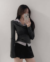 Schee Shirt Drape Knit