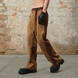 RELABEL 24SS ‘Vintage Mud’ スエードカラーブロックボディリニアラウンジパンツ